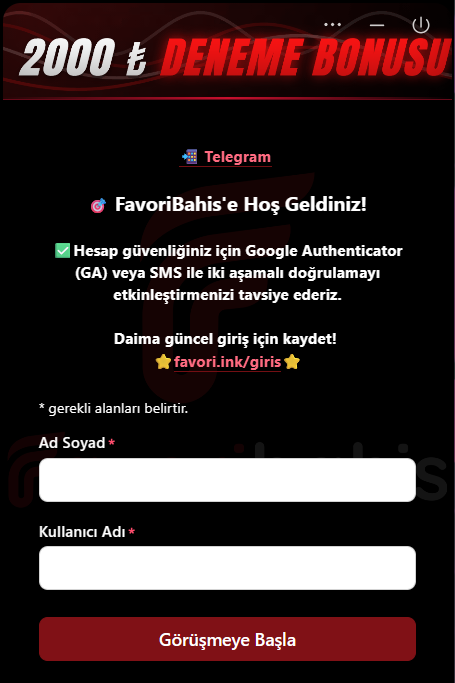 favoribahis canlı destek ekranı